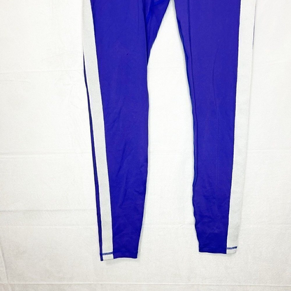 Spiritual Gangster Leggings Size S Yoga Workout Gym Pants Striped Sparkly White - Picture 3 of 7